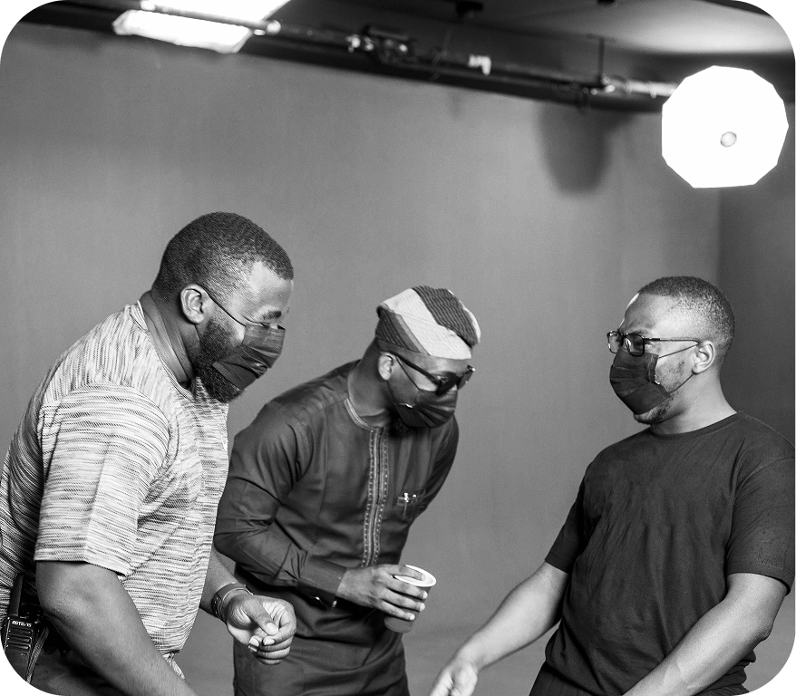 Emmanuel Kehinde and friends